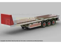 Cabover with Flatbed trailer
