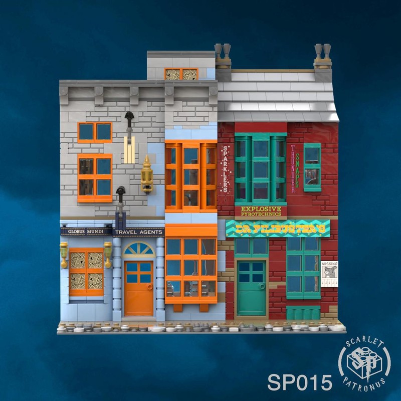 Lego Globus Mundi Travel Agents and Dr Filibuster's Fireworks - SP015