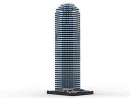 Bank of America Plaza Dallas at 1/650th Scale