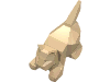 Lego Animal, Cat, Kitten Crouching [Plain] / Very Light Orange