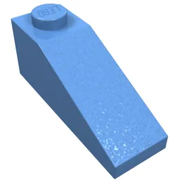 Brick Sloped 33° 3 x 1 / Medium Blue