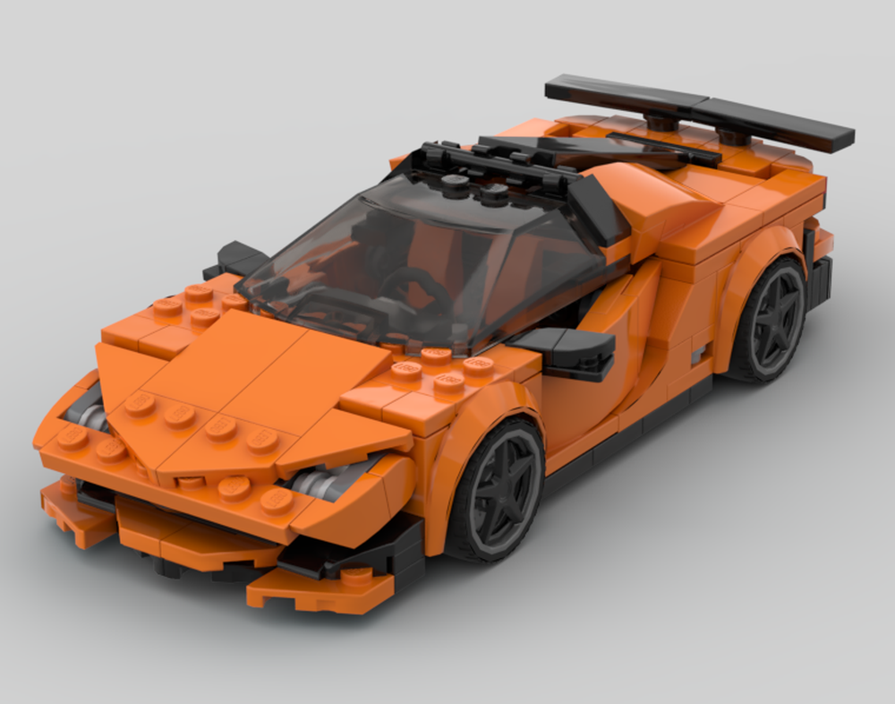 Lego Lamborghini Aventador SV Lego MOC Supercar Hypercar Speed Champions Opening Doors & Engine Cover V12