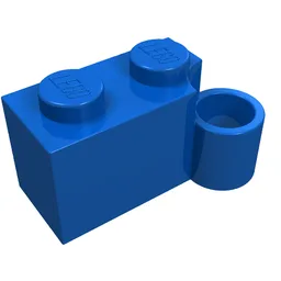 Hinge Brick 1 x 4 [Lower] / Blue