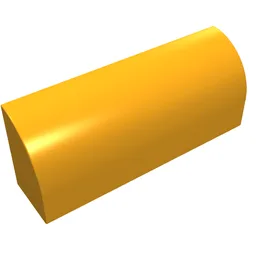 Brick Curved 1 x 4 x 1 1/3 No Studs, Lowered Inside Support / Medium Orange