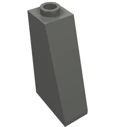 Brick Sloped 75° 2 x 1 x 3 with Open Stud / Dark Bluish Gray