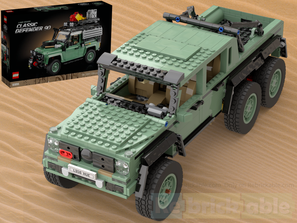 Lego Mercedes-Benz G 63 AMG 6x6 from 10317 Land Rover
