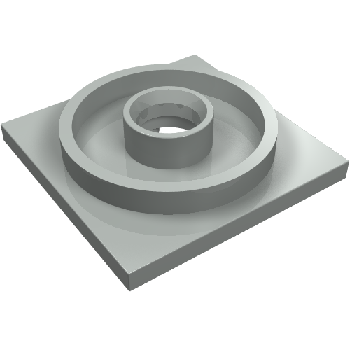 Lego Turntable 4 x 4 Square Base / Light Gray