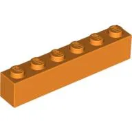 Brick 1 x 6 / Orange