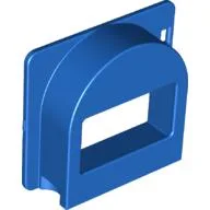 Duplo Door / Window / Mailbox Raised with 'Post' and Horn Print / Blue