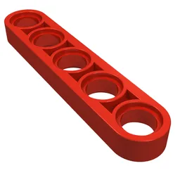 Technic Beam 1 x 5 Thin / Red