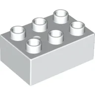 Duplo Brick 2 x 3 / White
