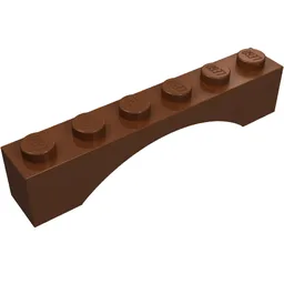 Brick Arch 1 x 6 / Reddish Brown