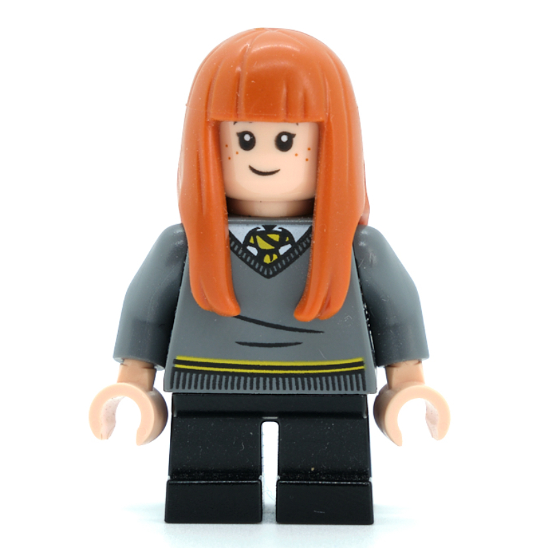 Lego Susan Bones, Hufflepuff Sweater, Short Legs, Rubber Hair
