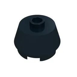 Brick Round 2 x 2 Truncated Cone / Black