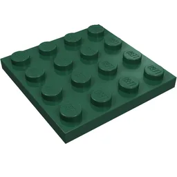 Plate 4 x 4 / Dark Green