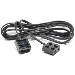 Wire with Brick 2 x 2 x 2/3 Pair, 162L / Black