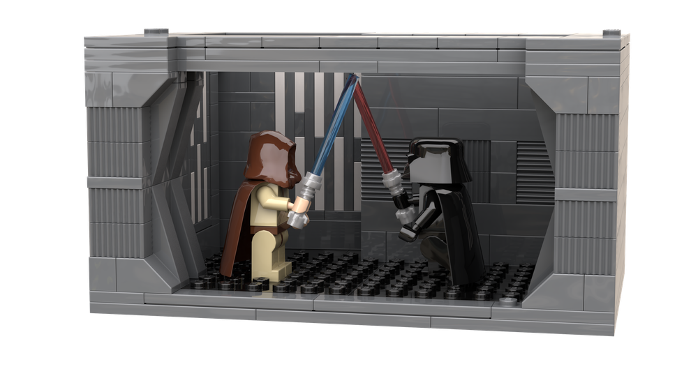 Lego Death Star Duel Vader vs Kenobi