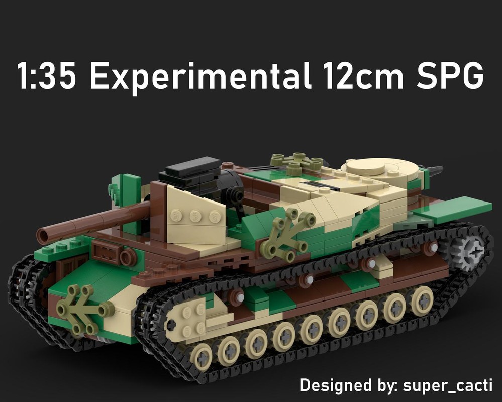 Lego 1:35 Experimental 12cm SPG, Japanese Self-Propelled Gun