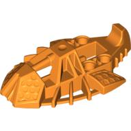 Lego Large Figure Foot, Toa Inika Elliptical / Orange