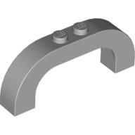 Lego Brick Arch 1 x 6 x 2 Curved Top / Light Bluish Gray