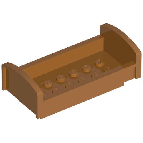 Lego Fabuland, Bed / Fabuland Brown