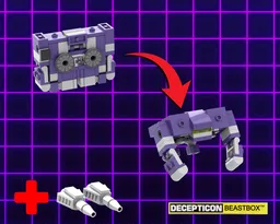Lego Transformers Soundwave 10358 Tape Beastbox MOC