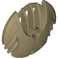 Large Figure Shield 5 x 5 with 7 Fins / Flat Dark Gold
