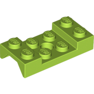 Lego Wheel Arch, Mudguard 2 x 4 Studded with Hole / Lime