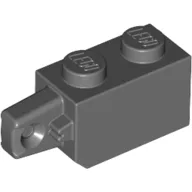 Hinge Brick 1 x 2 Locking with 1 Finger Vertical End / Dark Bluish Gray
