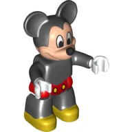 Duplo Figure Mickey Mouse with Red Swim Shorts Print / Black