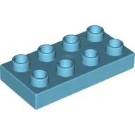 Duplo Plate 2 x 4 / Medium Azure