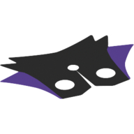 Lego Neckwear Cape Collar, Pointed with 2 Dark Purple and 4 Black Points (Maleficent), Pointed at Neck [Top with 2 Holes] / Dark Purple