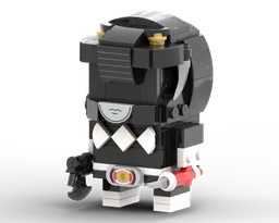 Black Mighty Morphin Power Ranger Brickheadz (MMPR, 恐竜戦隊 ジュウレンジャー, ZyuRanger)