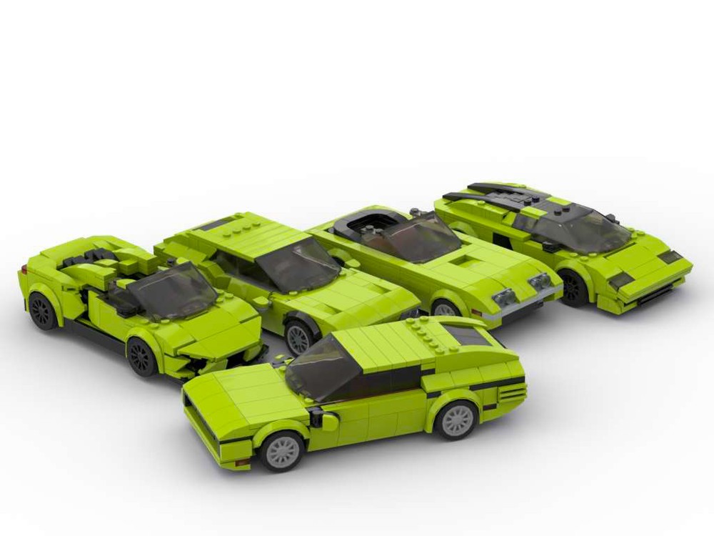 Lego Raging Bull Vehicle Pack - Set of Five Vehicles in Lime