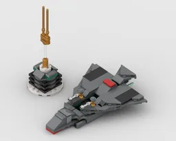 75385 Stealth Starfighter and Research Station (Alternate Build)