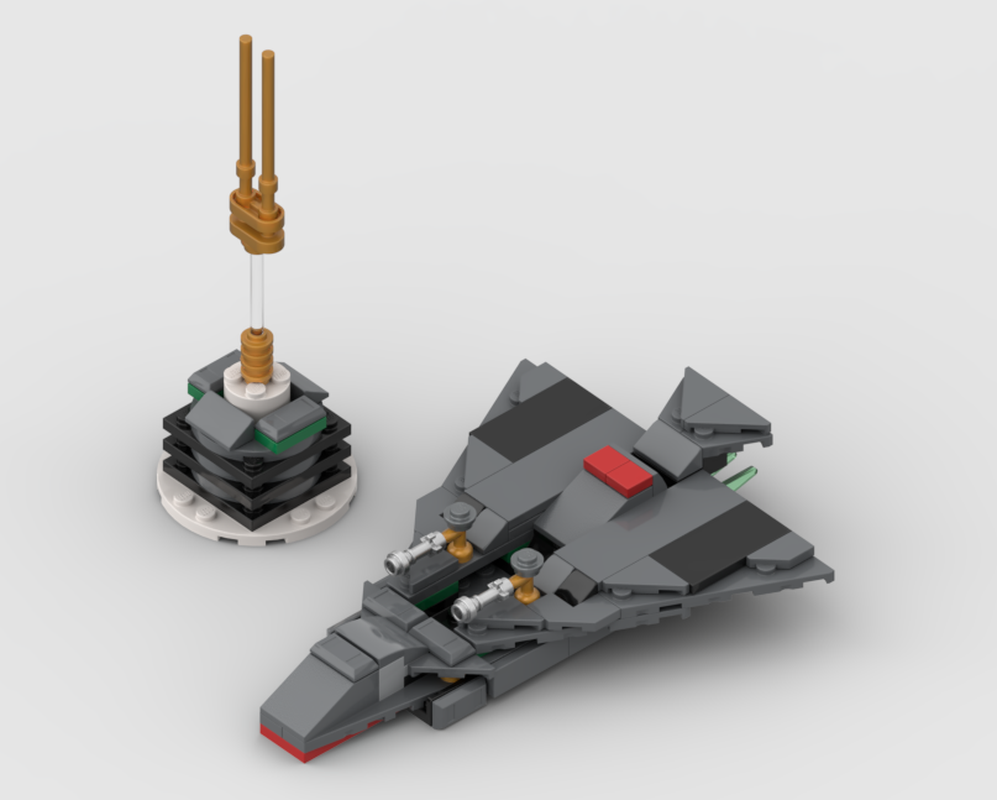 Lego 75385 Stealth Starfighter and Research Station (Alternate Build)