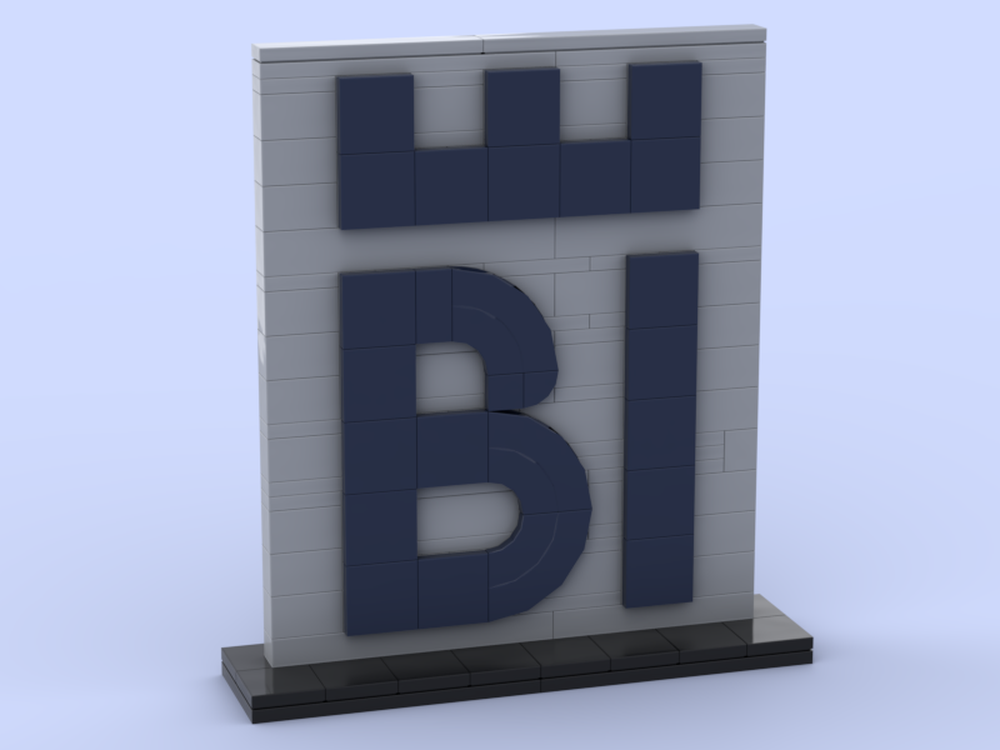 Lego Bielefeld Logo as stand / als Aufsteller