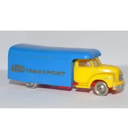 HO Scale Bedford Moving Van - Side Indicators - LEGO Transport in Gold / Yellow