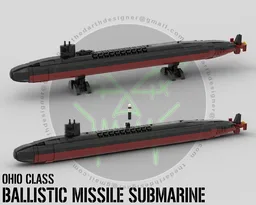 OHIO CLASS | Nuclear Ballistic Submarine | SSBN - 1:300 Scale
