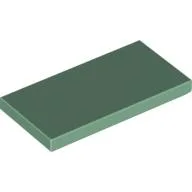 Tile 2 x 4 with Groove / Sand Green