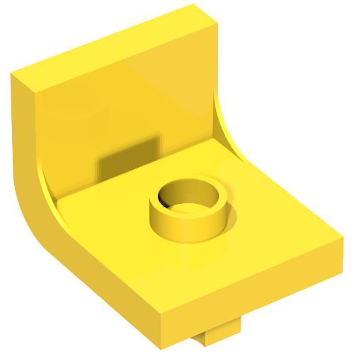 Lego Duplo Chair 2 x 2 x 2 with One Stud / Yellow