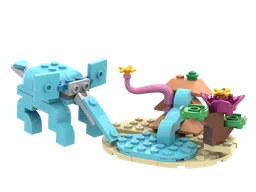 Drinking elephant