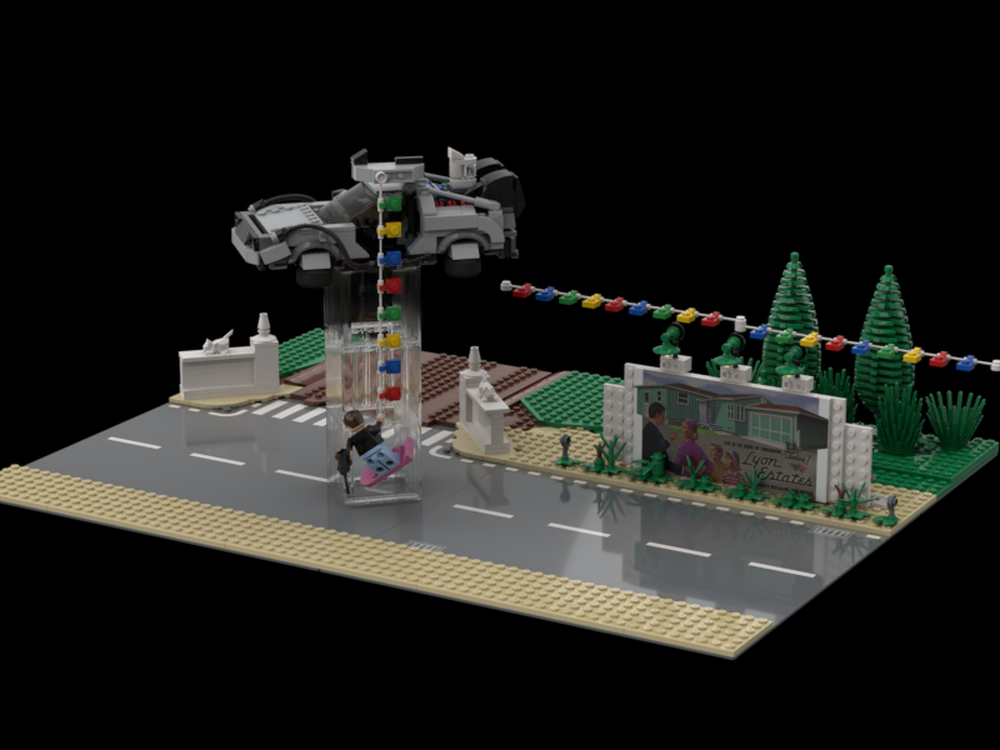 Lego Back To The Future Hill Valley 1955 Diorama