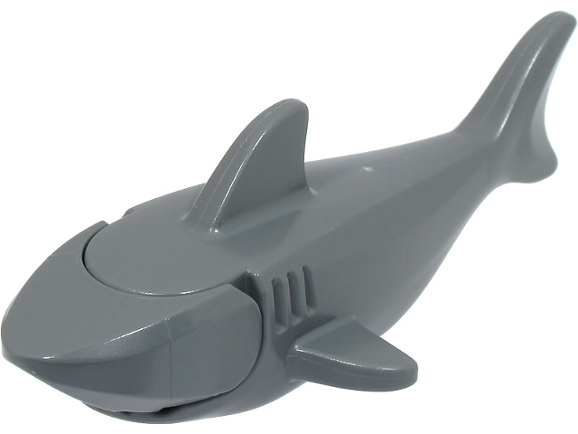 Lego Shark with Rounded Nose and Debossed Gills