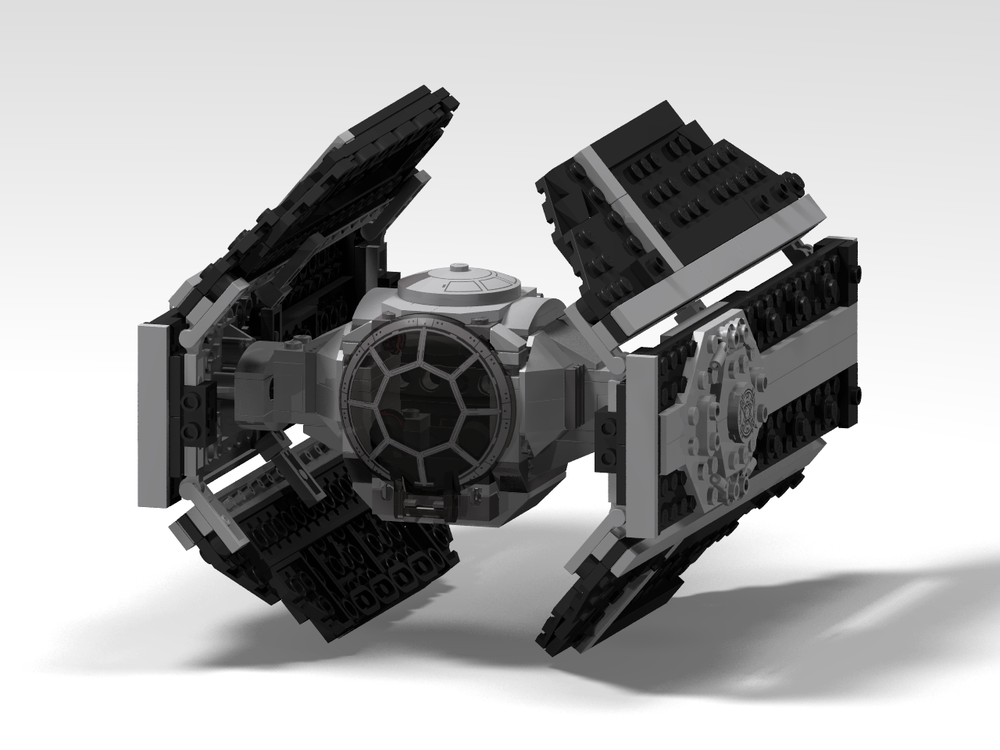 Lego 75300 TIE Advanced x1 like - alternate build using all the pieces