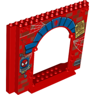 Lego Panel 4 x 16 x 10 with Spider-Man Print
