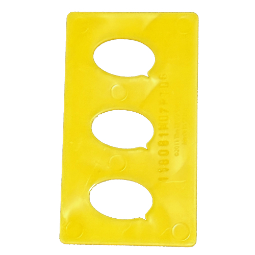 Lego Make Your Own Sayings Stencil / Yellow