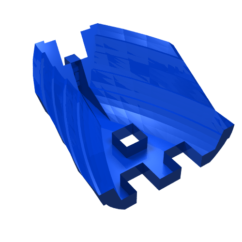 Lego Boat Hull Section, Small Stern 14 x 12 x 5 1/3, Base / Black