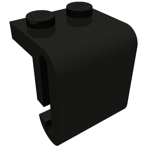 Lego Train, Steam Engine Cylinder, 1 x 2 Studs, Round Surfaces / Black