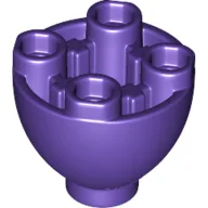 Brick Round 2 x 2 x 1 1/3 Inverted / Dark Purple